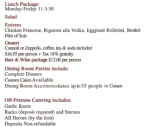 Bella roma coupons