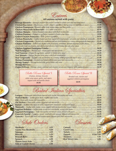 Bella roma coupons
